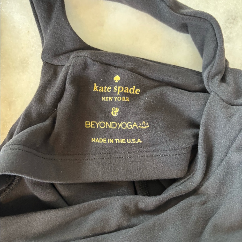 Beyond Yoga x Kate Spade Black Workout Tank Sz S - Picture 5 of 7